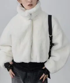 【nui nullu】2WAYショートファージャケット