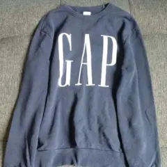 GAP ネイビー ロゴスウェット 大きめ　ゆったりめ　　XS