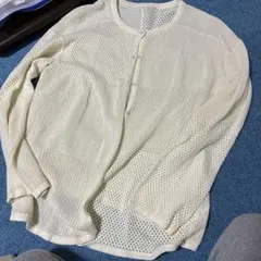 AMERICANHOLIC アイボリー メッシュ 長袖カーディガン 美品