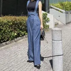 ジェンヌjenneデニム 2WAY サロペット　オーバーオール　Lサイズ