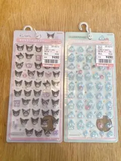 サンリオ クロミ ハンギョドン ボンボンドロップシール mini 2点セット