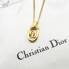 3165-1 保存箱付き極美品✨ Dior ネックレス CD ロゴ 希少 刻印 - メルカリ