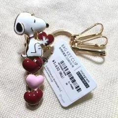 新品 スヌーピー バッグキークリップ