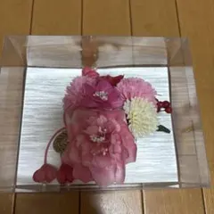 ピンク系 花飾り 髪飾り 和装小物