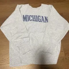 champion リバースウィーブ　染み込み　Michigan トリコタグ