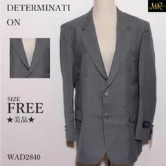 未使用 DETERM テーラードジャケット 長袖 無地 シングルブレスト 通勤向のサムネイル