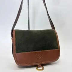 LOEWE ロエベ アナグラム レザー ショルダーバッグ 茶 - メルカリ