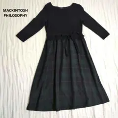 マッキントッシュフィロソフィー　ワンピース　チェック