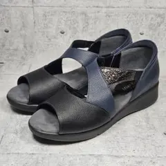 【美品】Miss kyoukoコンビカラー コンフォートサンダル 23.5cmのサムネイル