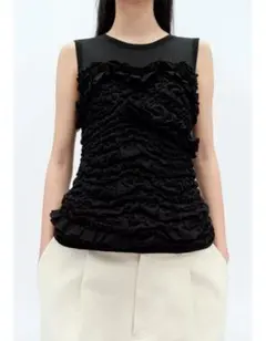 完売品❗️ZARA フリル ギャザーディテール トップス X FANGLU LIN