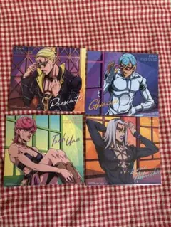ジョジョ　黄金の風色紙　4枚セット