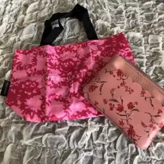 お値下げ！MERCURYDUO 花柄ポーチ、小バックセット