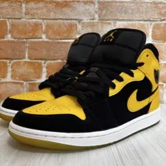 美品JORDAN BRAND AIR JORDAN 1 MID SE BLACK