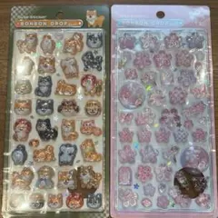 ボンボンドロップシール　和柄　柴犬　桜　正規品