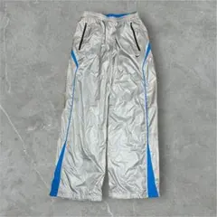 00s NIKE gray cyber tech nylon pants Y2K