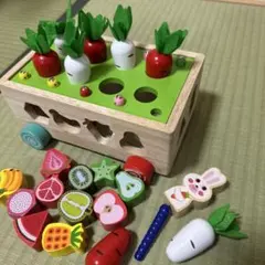 木製 野菜と果物 知育おもちゃのサムネイル