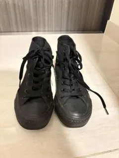 【コンバース】ブラック ハイカット スニーカー
