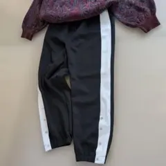 【notch.】サイドラインジャージパンツ　フリーサイズ　ブラック