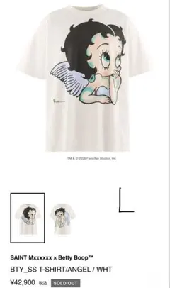 セントマイケル26FW新作Betty BoopベティコラボTシャツANGEL L セントマイケル26FW新作Betty BoopベティコラボTシャツANGEL L - メルカリ