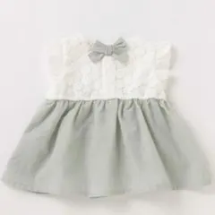 プティマイン トーションレースドッキングチュニック 100