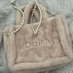 【2時間限定値下】Darich ムック本 ロゴ ファーバッグ　ピンク　トート