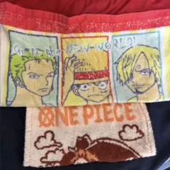 ONE PIECE ワンピース ハンドタオル 2枚セット ゾロ ルフィ サンジ