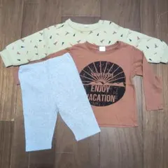 トレーナーと長袖Ｔシャツ　無印パンツ新品1点　 100cm