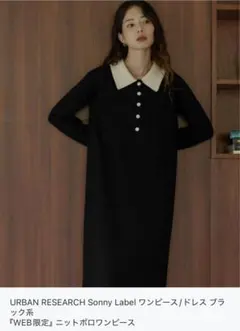 URBAN RESEARCH Sonny Label ニットポロワンピース