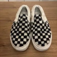 Vans チェッカーボード スリッポン　ファー