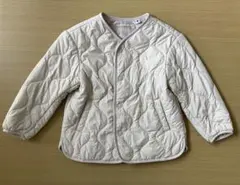 ユニクロ ベージュキルティングジャケット 110cm