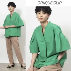 OPAQUE.CLIP ◆サッカースキッパーフレアスリーブブラウスのサムネイル