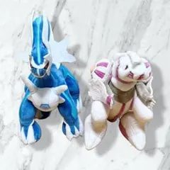 ポケモンセンター　　ぬいぐるみ　ディアルガ&パルキア ポケモンぬいぐるみに、伝説のポケモン「ディアルガ」「パルキア」が