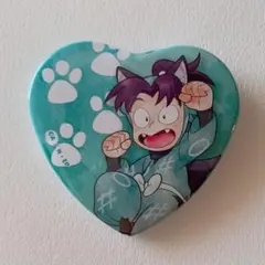 忍たま乱太郎 ナンジャ 幻の餃子を入手せよの段 ハート缶バッジ きり丸 1点