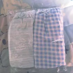 ふんわりショーツ　コットン100 2枚セット　水色