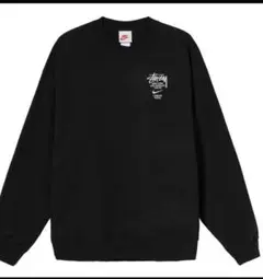コラボSTUSSYナイキFleece Crew Sweatshirt黒スウェット