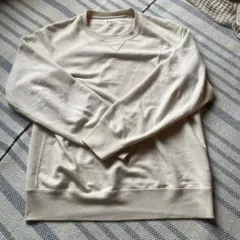 ユニクロ　スウェットシャツ　L ナチュラル　ベージュ　オフホワイト