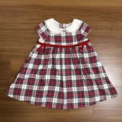 JANIE AND JACK チェック柄ワンピース 12-18Mのサムネイル