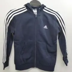 adidas アディダス キッズジャージ　パーカー　130㎝　ブルー