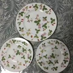 ウェッジウッド ワイルドストロベリー プレート３枚