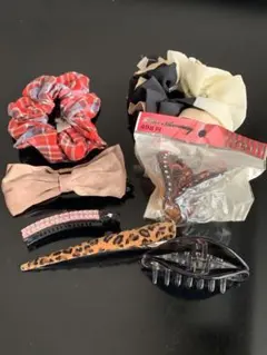 ヘアクリップ&シュシュ7点セット