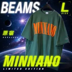 原宿限定カラー】BEAMS × MIN-NANO Champion XLサイズ - メルカリ