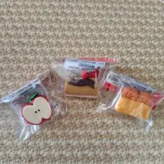 ミニチュア食べ物セット リンゴ ケーキ パン