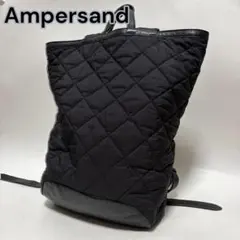 【美品】アンパサンド 2way キルティング リュック トート レザー A4可黒のサムネイル