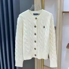 ポロ ラルフローレン　 ケーブルニット ウールカシミヤ カーディガン3