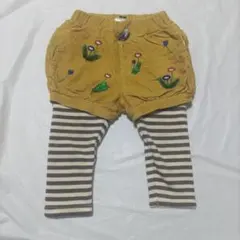 Party Pick パーティーピック 裏起毛 レギンス付き パンツ 80cm