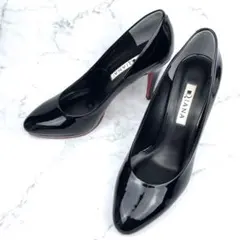 【美品】DIANA レッドソール ブラックエナメルパンプス 23.5 パンプス