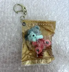 ハンドメイド　くま　キーホルダー　3色　グレー　ピンク　水色