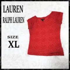 LAUREN RALPH LAUREN 半袖 Tシャツ レッド XLのサムネイル