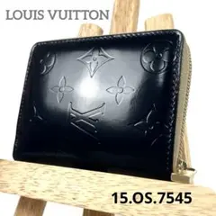 ルイヴィトン　折り財布　ヴェルニ ブルーム ラウンドジップ　モノグラムエンボス