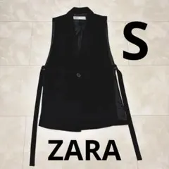ZARA ベスト ジレ ブラック Sサイズのサムネイル